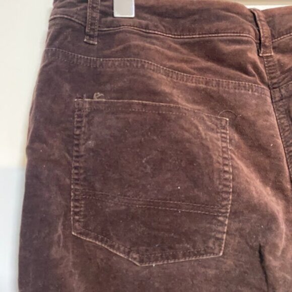 Lady Hathaway Dark Brown Corduroy Women's Trousers Pants Size 10 - Picture 12 of 16